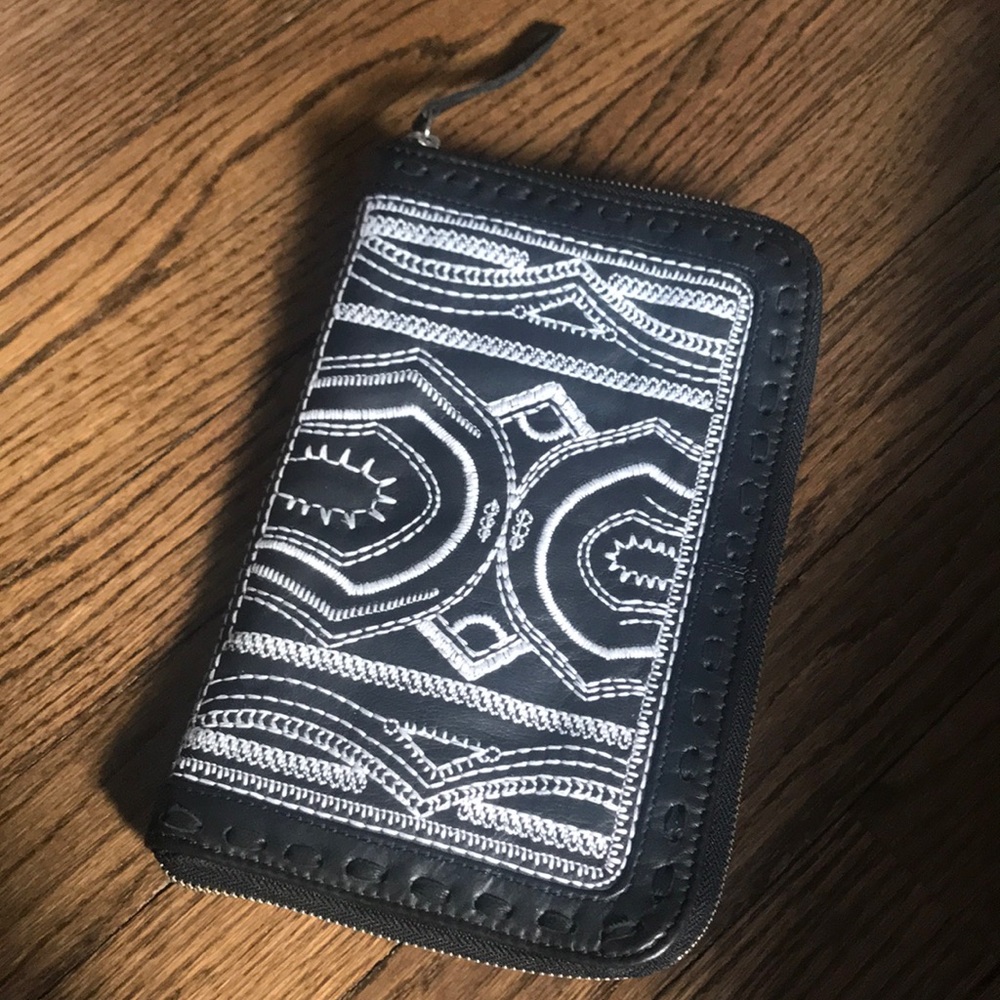 Lambskin clutch